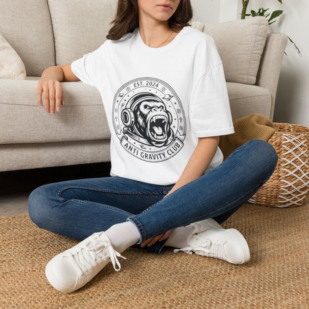 Picture of Anti Gravity Club Gorilla Graphic T-Shirt | Space Helmet Ape Tee
