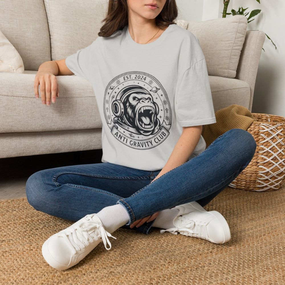 Picture of Anti Gravity Club Gorilla Graphic T-Shirt | Space Helmet Ape Tee