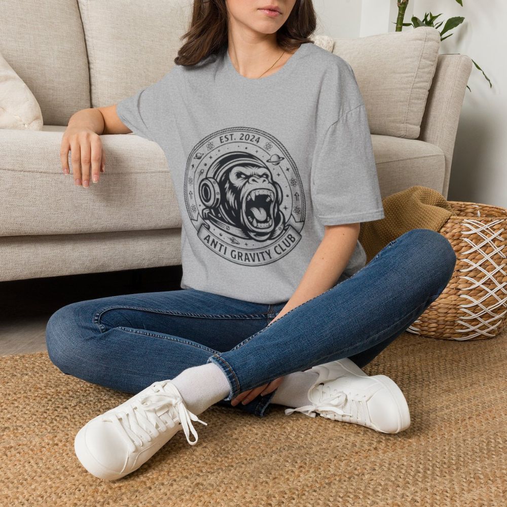 Picture of Anti Gravity Club Gorilla Graphic T-Shirt | Space Helmet Ape Tee