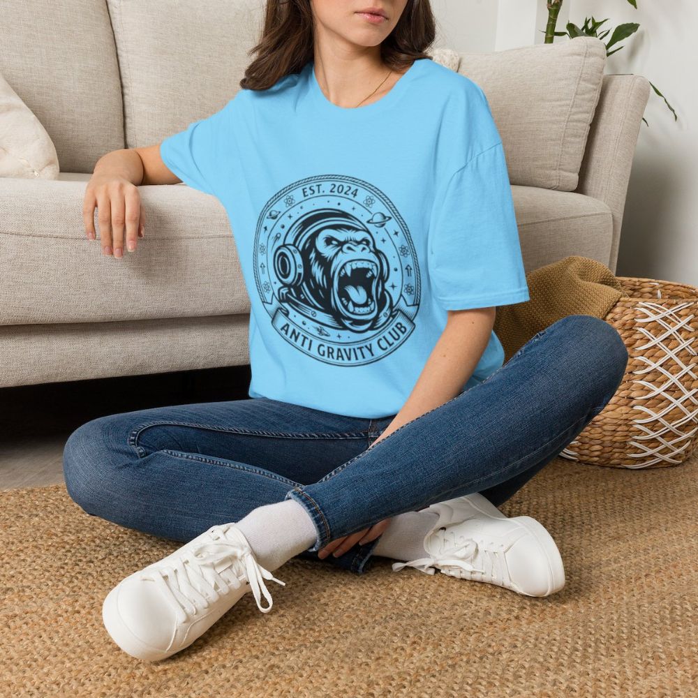 Picture of Anti Gravity Club Gorilla Graphic T-Shirt | Space Helmet Ape Tee