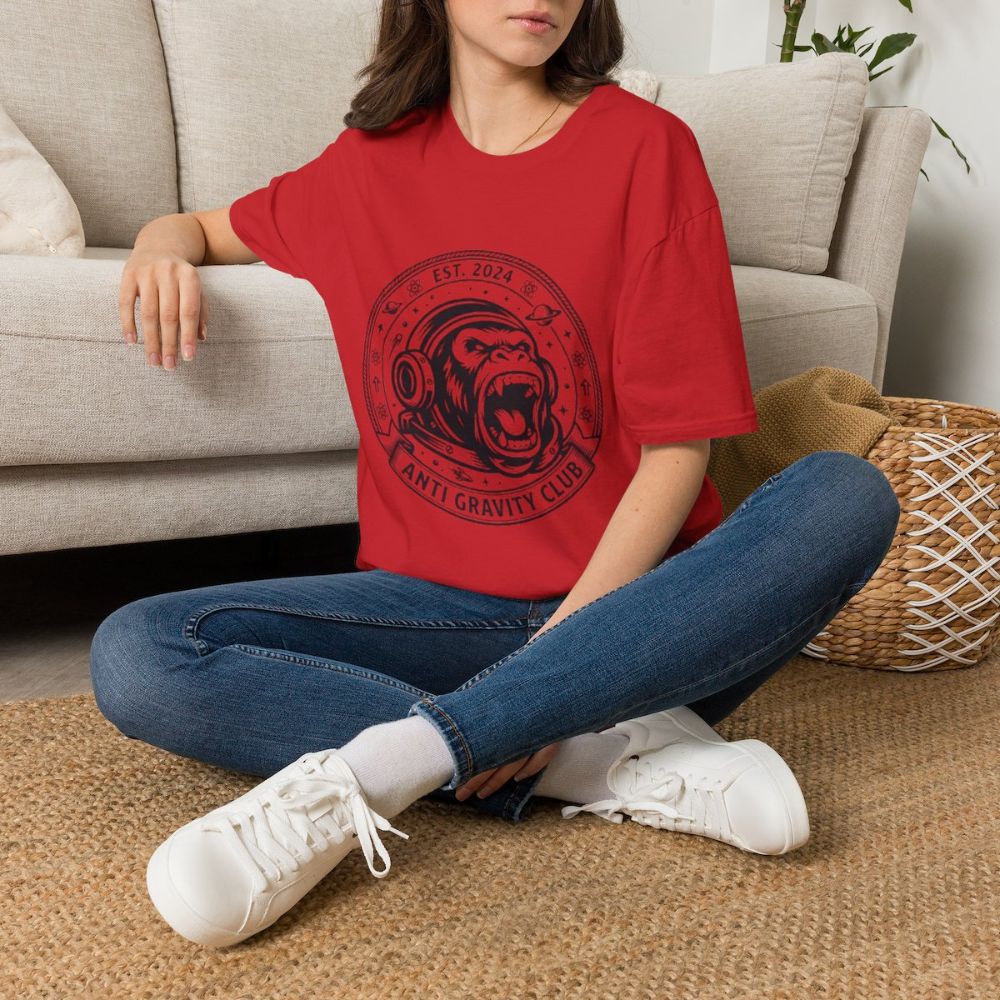 Picture of Anti Gravity Club Gorilla Graphic T-Shirt | Space Helmet Ape Tee