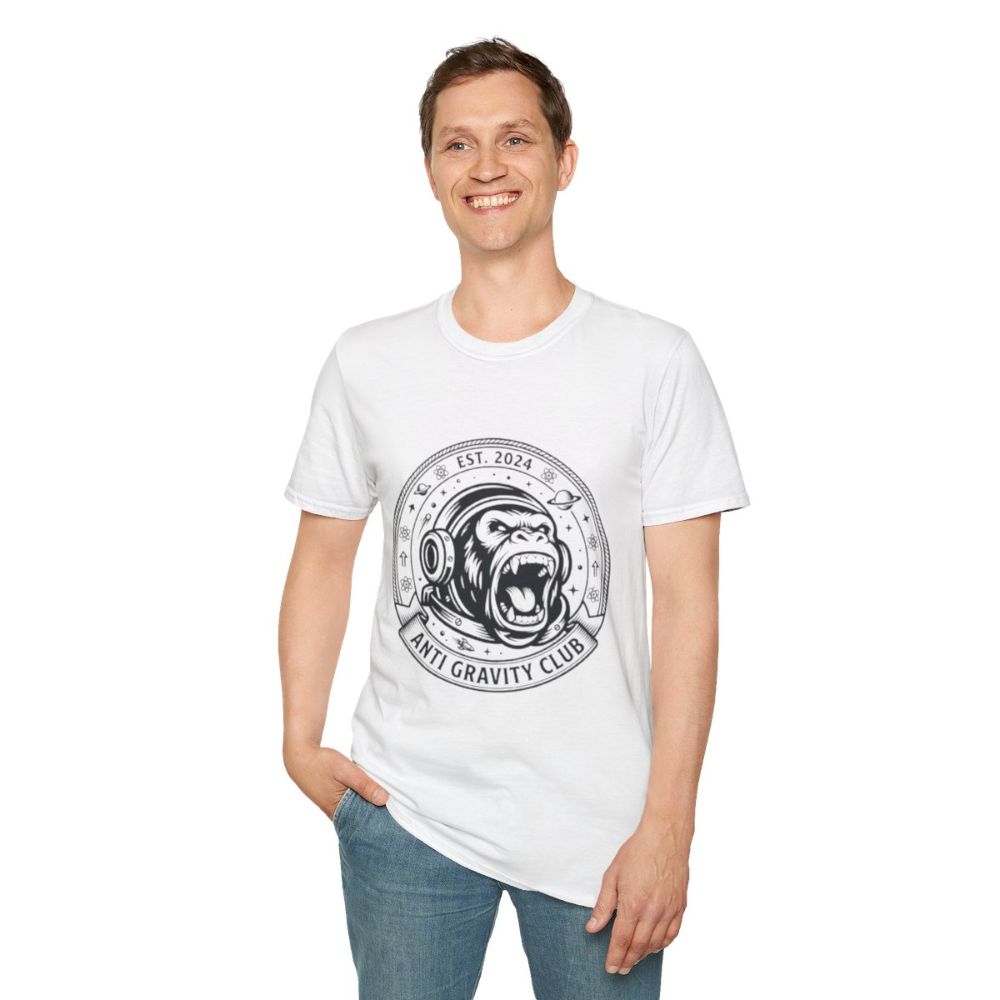 Picture of Anti Gravity Club Gorilla Graphic T-Shirt | Space Helmet Ape Tee