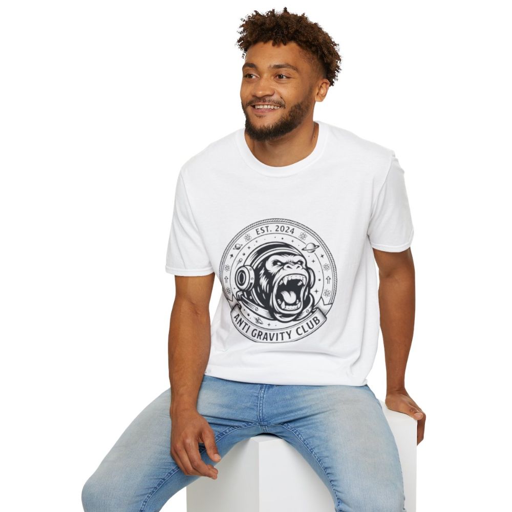 Picture of Anti Gravity Club Gorilla Graphic T-Shirt | Space Helmet Ape Tee