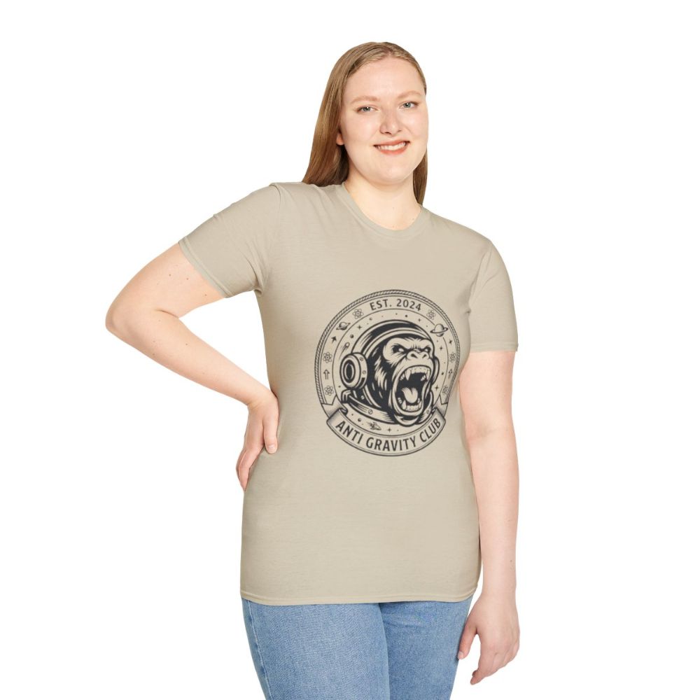 Picture of Anti Gravity Club Gorilla Graphic T-Shirt | Space Helmet Ape Tee