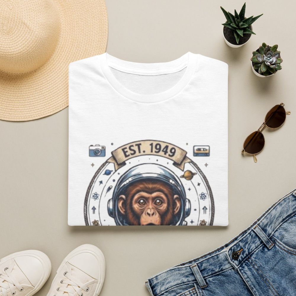 Picture of Vintage Space Chimp Astronaut T-Shirt | EST. 1949, Retro Space Badge