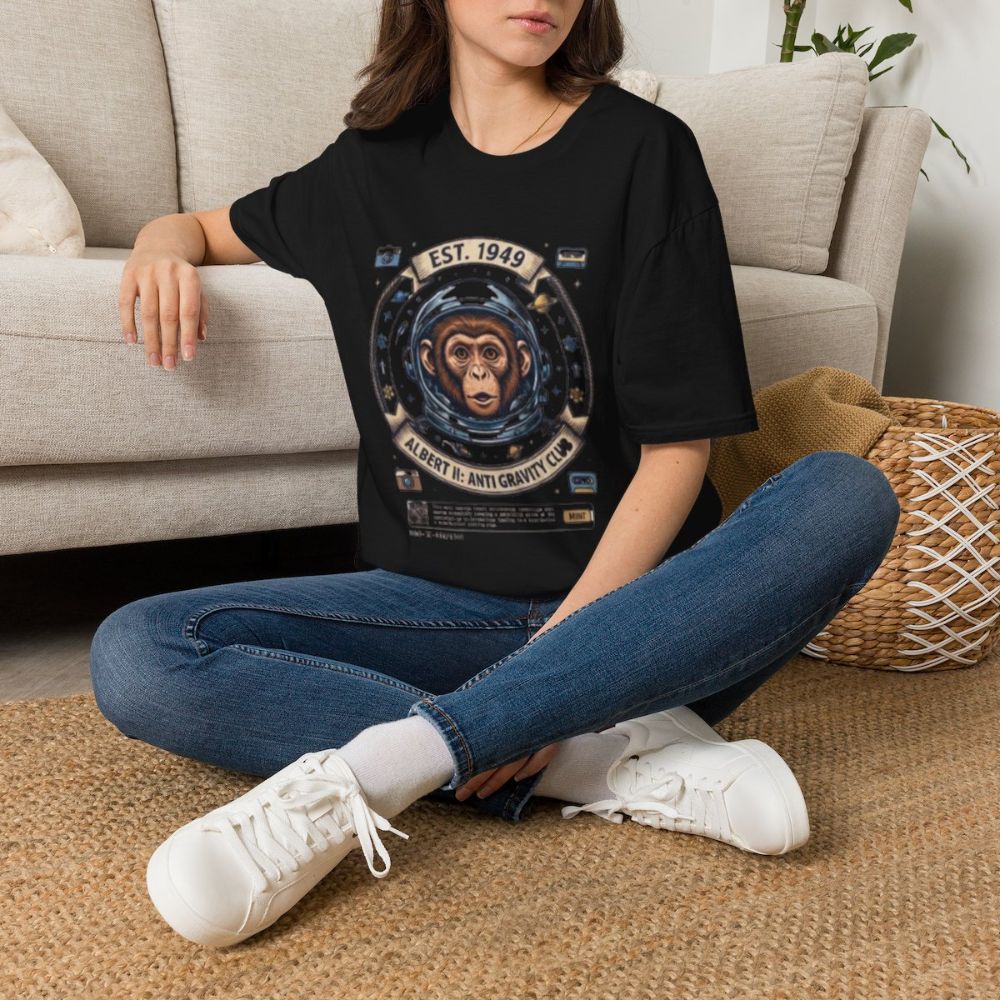 Picture of Vintage Space Chimp Astronaut T-Shirt | EST. 1949, Retro Space Badge