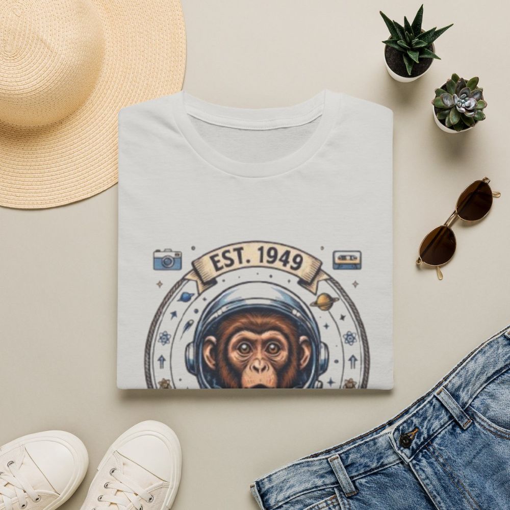 Picture of Vintage Space Chimp Astronaut T-Shirt | EST. 1949, Retro Space Badge