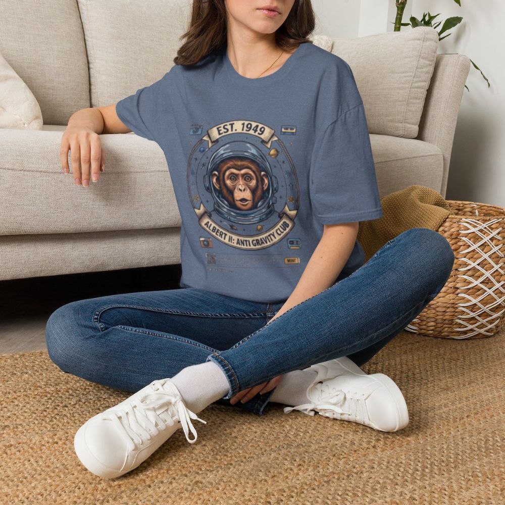 Picture of Vintage Space Chimp Astronaut T-Shirt | EST. 1949, Retro Space Badge