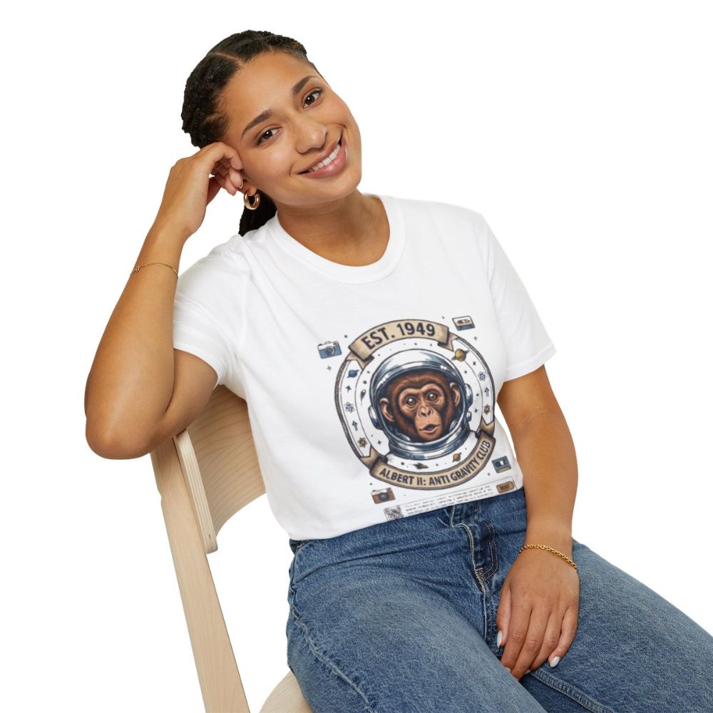 Picture of Vintage Space Chimp Astronaut T-Shirt | EST. 1949, Retro Space Badge